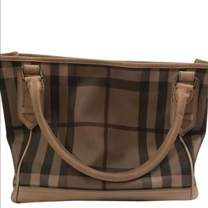 Burberry Smokes Check Tote